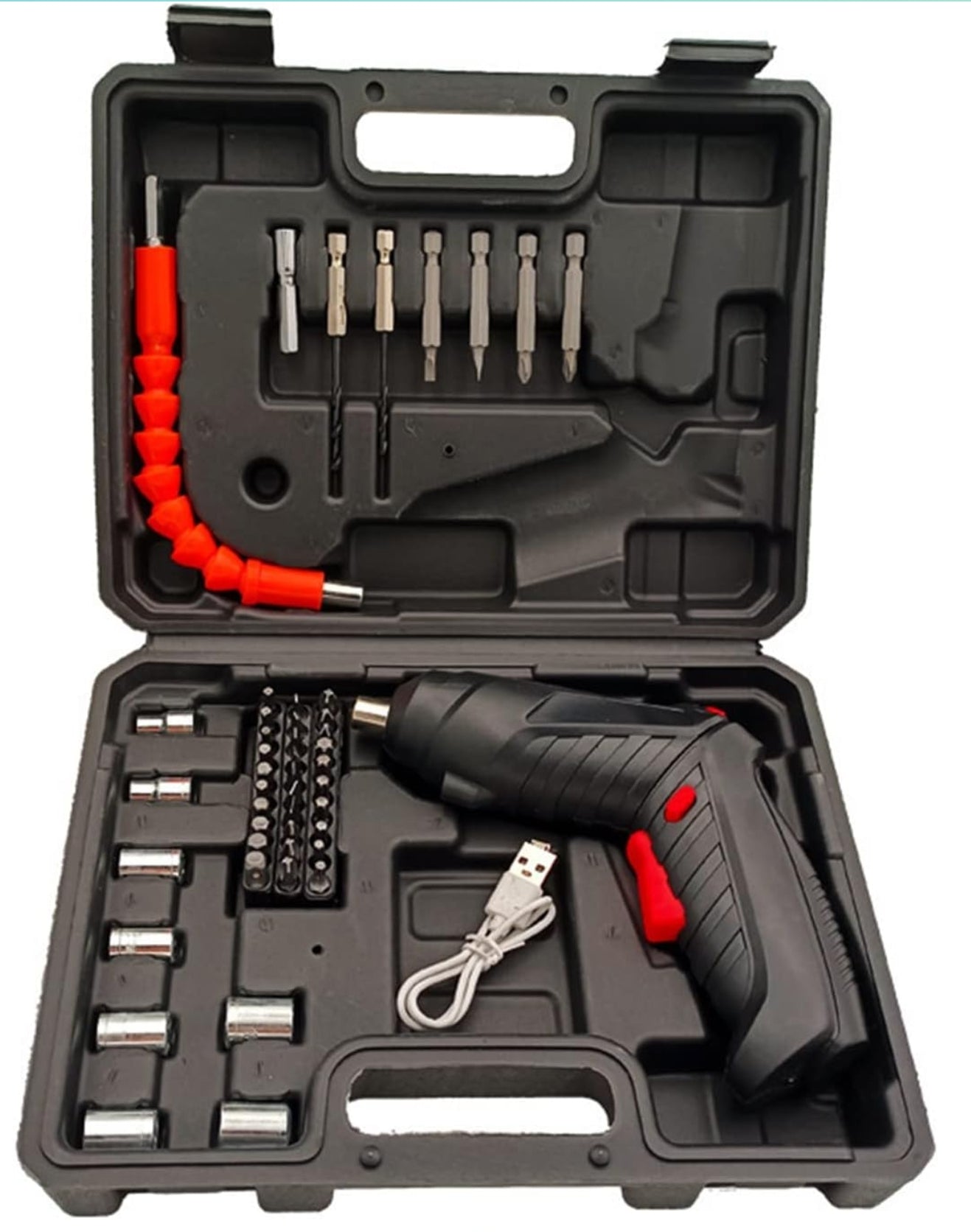 Kit destornillador electrónico negro