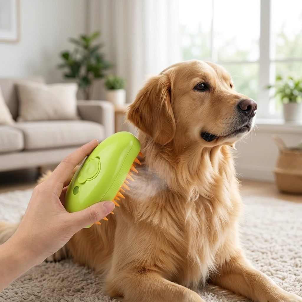 Cepillo a vapor para mascotas